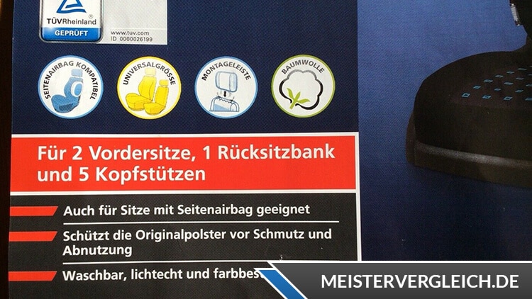 ULTIMATE SPEED Autositzbezug Anwendung