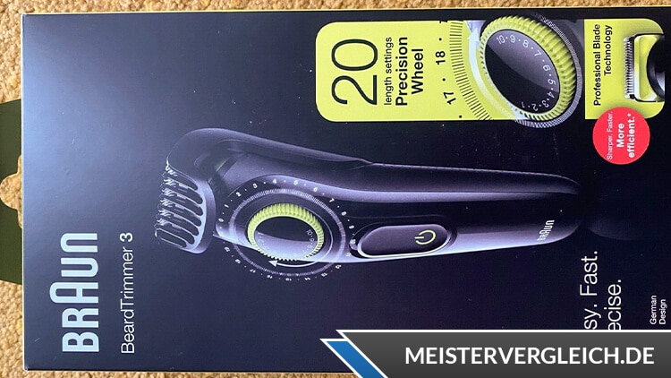 BRAUN Beard Trimmer 3 BT3221 Verpackung