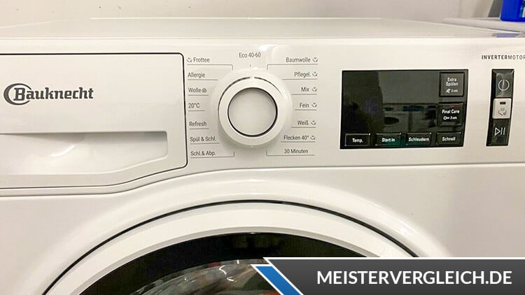 Bauknecht WA Ultra 811 C Waschmaschine Bedienelemente
