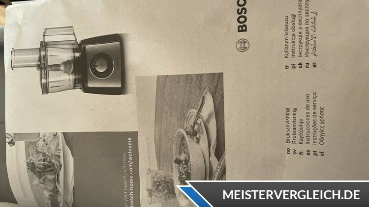 BOSCH MultiTalent 3 MCM3100W Kompakt-Küchenmaschine Bedienungsanleitung
