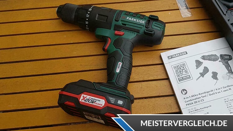 PARKSIDE 20V Akku-Kombigerät 4in1 Bohrschrauber-Aufsatz
