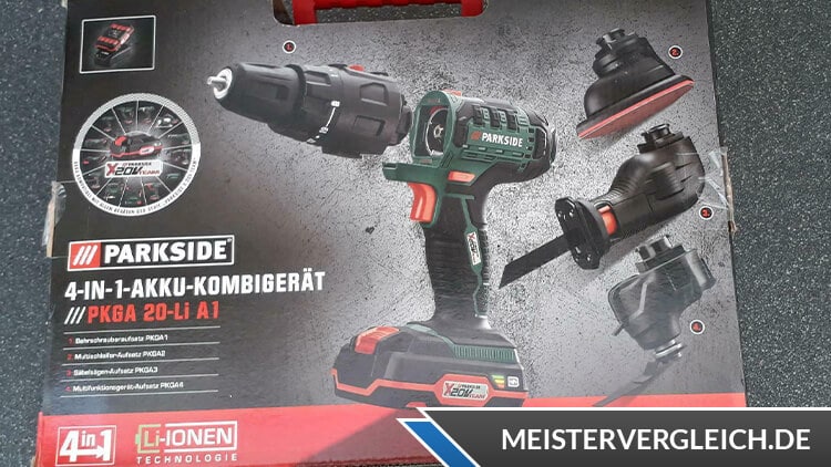 PARKSIDE 20V Akku-Kombigerät 4in1 Verpackung