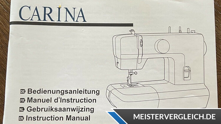 Carina Mechanische Nähmaschine Junior Bedienungsanleitung