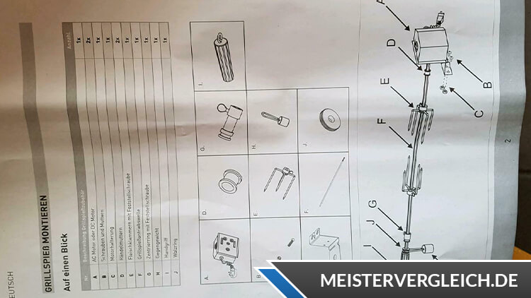 Enders Grillspieß Set für BBQ Gasgrills Anwendung