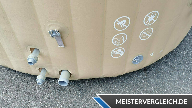 Bestway Whirlpool LAY-Z-SPA Palm Springs Anschlüsse