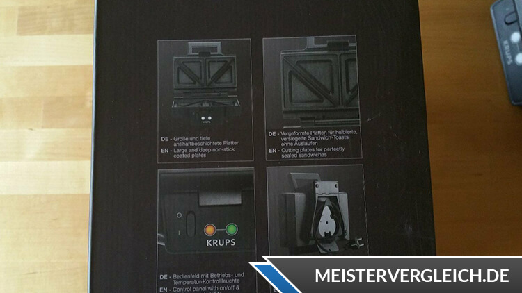 KRUPS Sandwichtoaster FDK451 Funktionen
