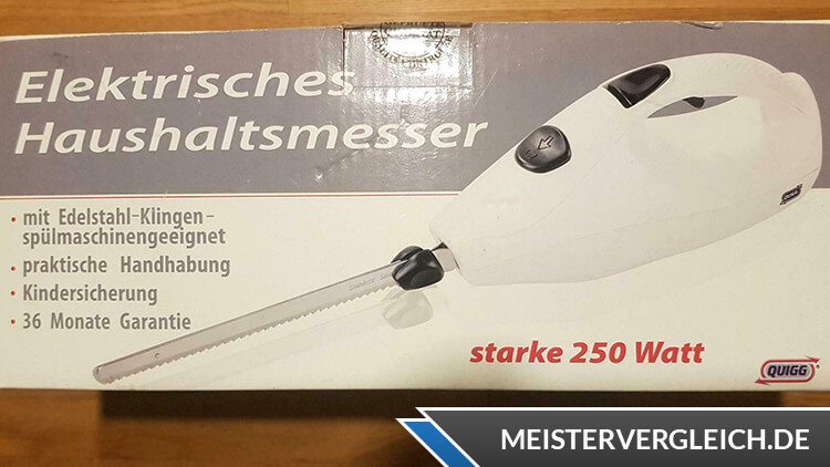 QUIGG elektrisches Messer Verpackung