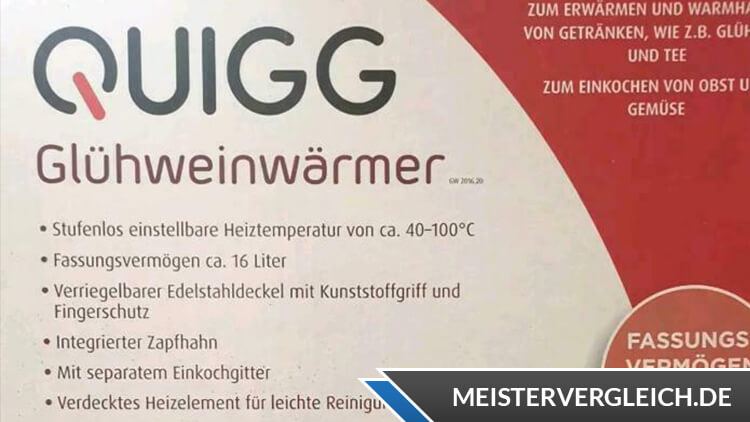QUIGG Glühweinwärmer Lieferumfang