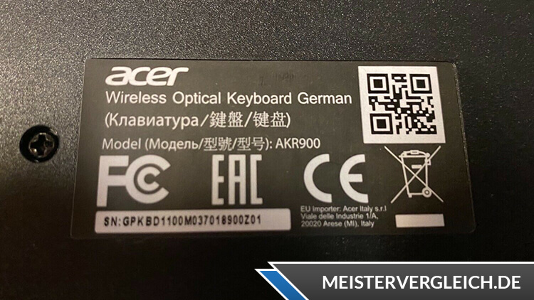 ACER Funk-Tastatur-Maus-Set Combo 100 Datenblatt