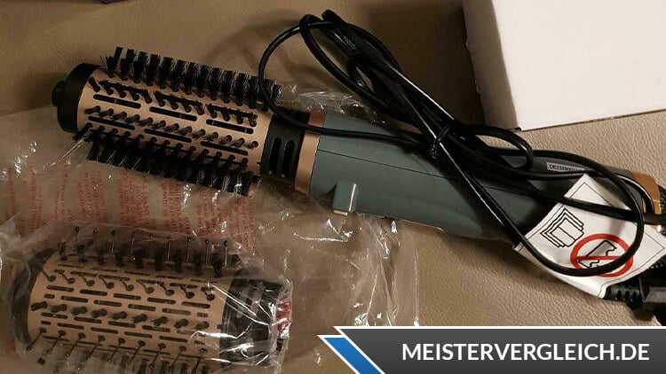 QUIGG Rotierende Warmluftbürste Lieferumfang