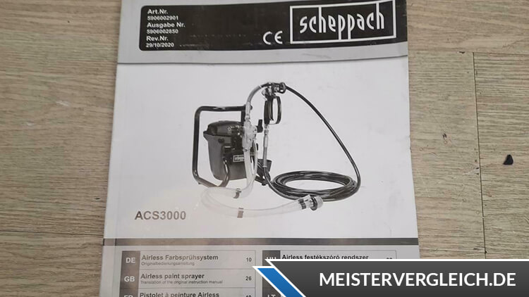 SCHEPPACH Farbsprühsystem ACS3000 Bedienungsanleitung