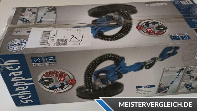 SCHEPPACH Wand- & Deckenschleifer DS920 Verpackung