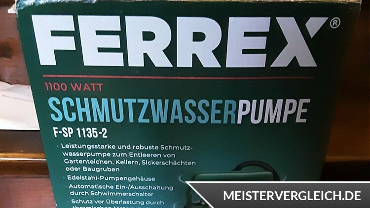 FERREX Schmutzwasserpumpe F-SP 1135-2 Verpackung