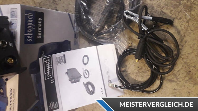 SCHEPPACH Plasmaschneider PLC40 Lieferumfang
