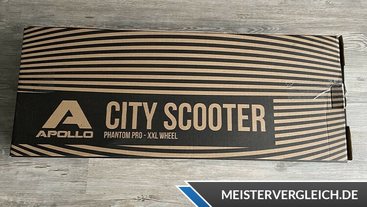 Apollo City-Scooter Phantom Pro Verpackung