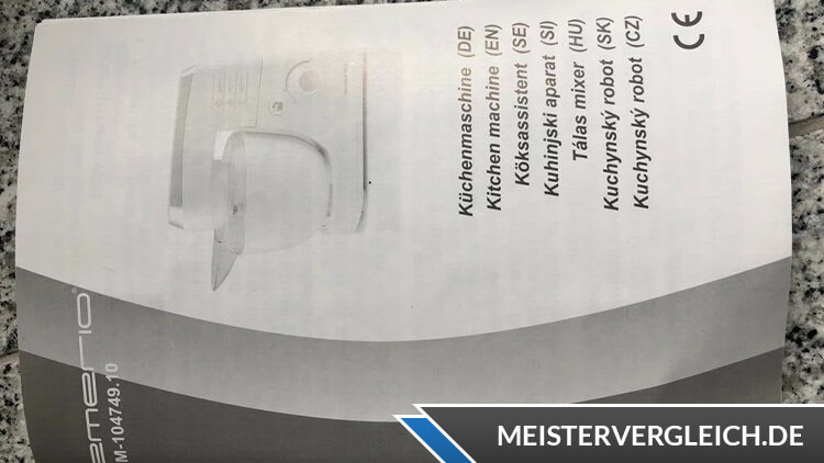 Emerio Küchenmaschine Bedienungsanleitung