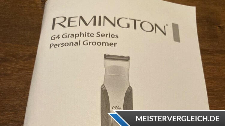 Remington Haarschneider Graphite Series G4 Bedienungsanleitung