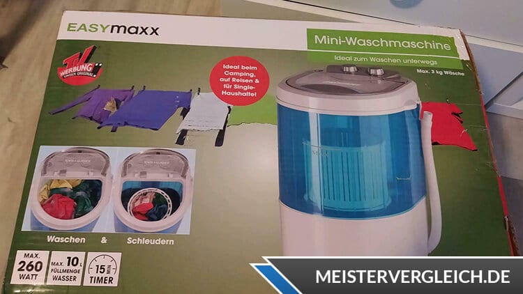 EASYmaxx Mini-Waschmaschine Verpackung