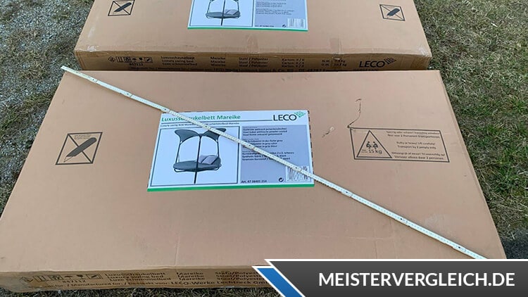 LECO Luxus-Schaukelbett Mareike Verpackung