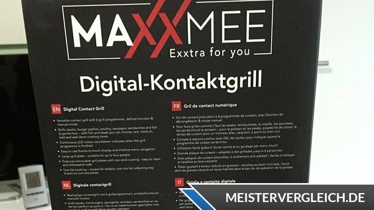 MAXXMEE Digital-Kontaktgrill 9550 Funktionen