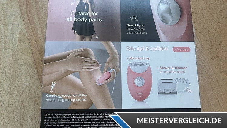 BRAUN Epilierer Silk-épil 3-440 Funktionen