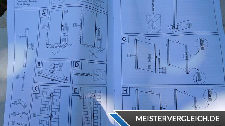 Livarno Home Seitenmarkise Anleitung