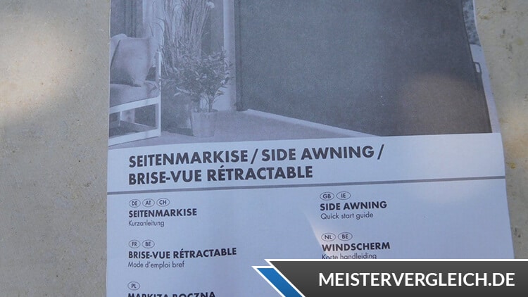 Livarno Home Seitenmarkise Bedienungsanleitung