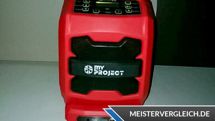 MY PROJECT Akku-Baustellen-Radio Test