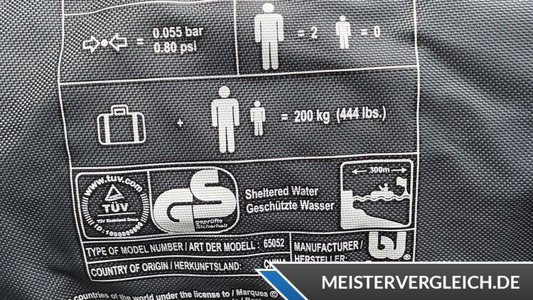 Bestway Hydro-Force Kajak-Set Ventura Datenblatt