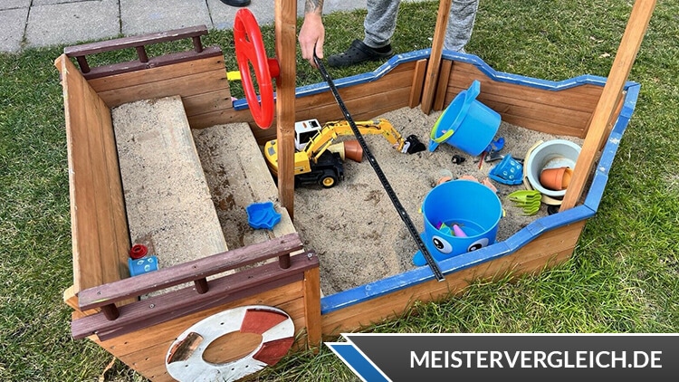 HOME DELUXE Sandkasten Matschekiste Größe