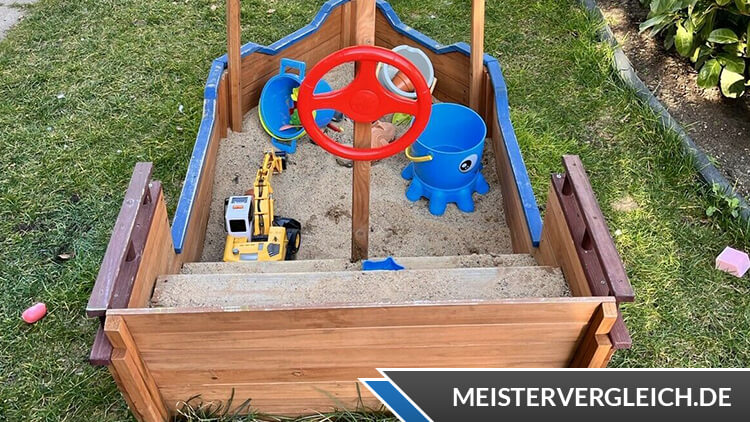 HOME DELUXE Sandkasten Matschekiste Rückseite