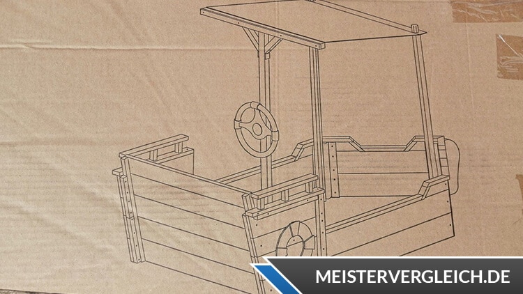 HOME DELUXE Sandkasten Matschekiste Verpackung
