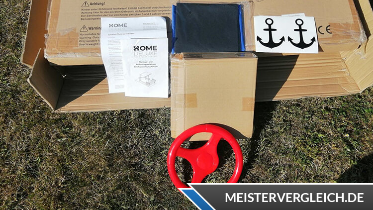 HOME DELUXE Sandkasten Matschekiste Zubehör