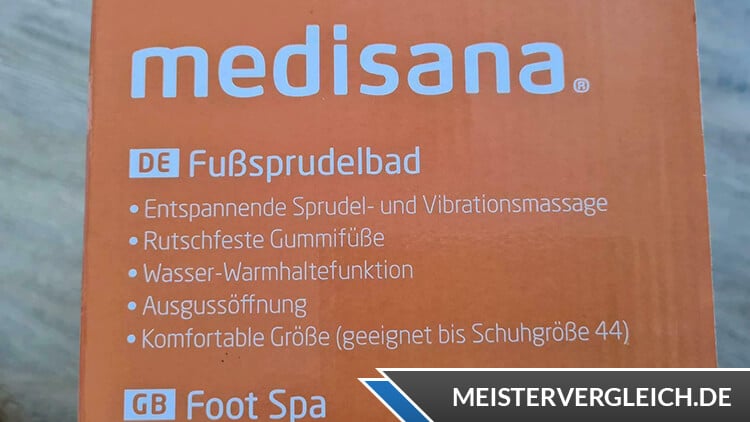 MEDISANA Fußsprudelbad FS 881 Lieferumfang