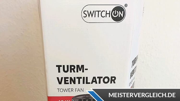 SWITCH ON Turmventilator Verpackung