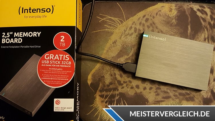 INTENSO 2,5" Festplatte Memory Board Lieferumfang