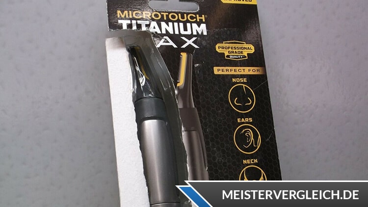 MICROTOUCH Haarentferner Titanium Max Verpackung