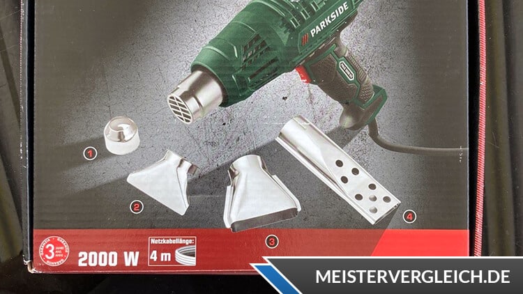 PARKSIDE Heißluftgebläse PHLG 2000 F5 Verpackung
