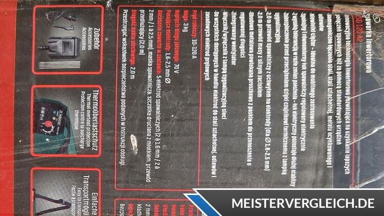 PARKSIDE Schweißgerät PISG 100 A1G Lieferumfang