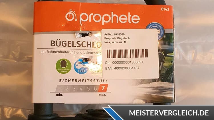 PROPHETE Bügelschloss Datenblatt