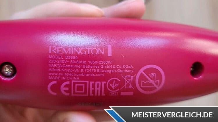 REMINGTON Haartrockner D3080 Pro Dry 2000 Datenblatt