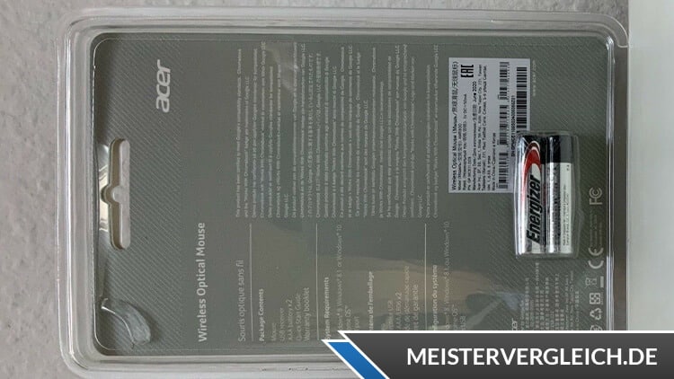 ACER Funk-Maus AMR800 Verpackung