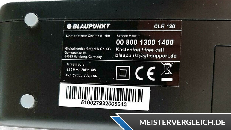 BLAUPUNKT Radiowecker CLR 120 Datenblatt