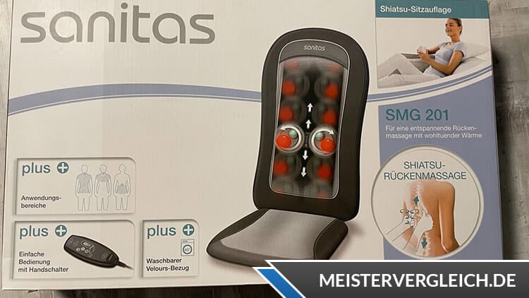 SANITAS Shiatsu-Sitzauflage SMG 201 Verpackung