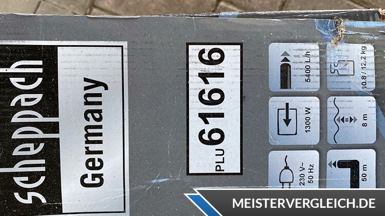 SCHEPPACH Gartenpumpe GP1300 Jet Funktionen