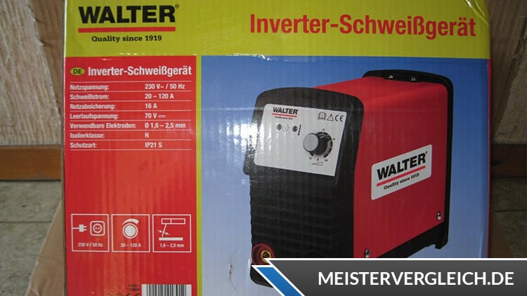 WALTER Inverter Schweißgerät WWS-120B2-K01 Test