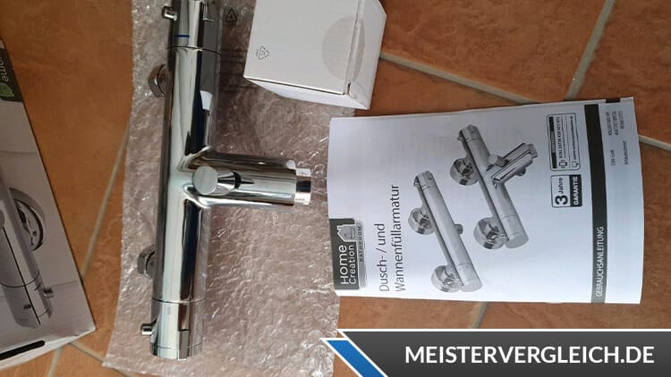 HOME CREATION Thermostat-Armatur Lieferumfang