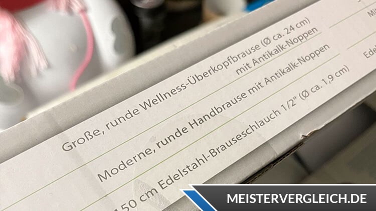 HOME CREATION Überkopfbrause-Set Funktionen