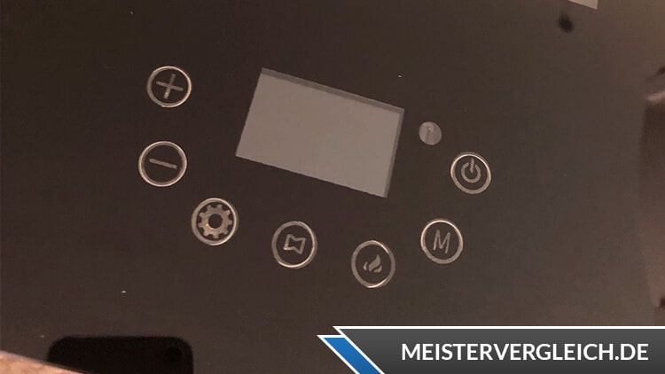 QUIGG Elektrischer Kamin GT-SF-ELK-01 Bedienelemente