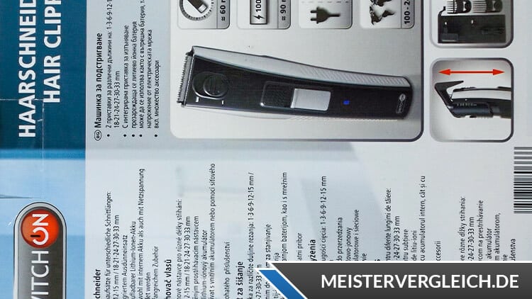 SWITCH ON Haarschneider HT-D0201 Verpackung